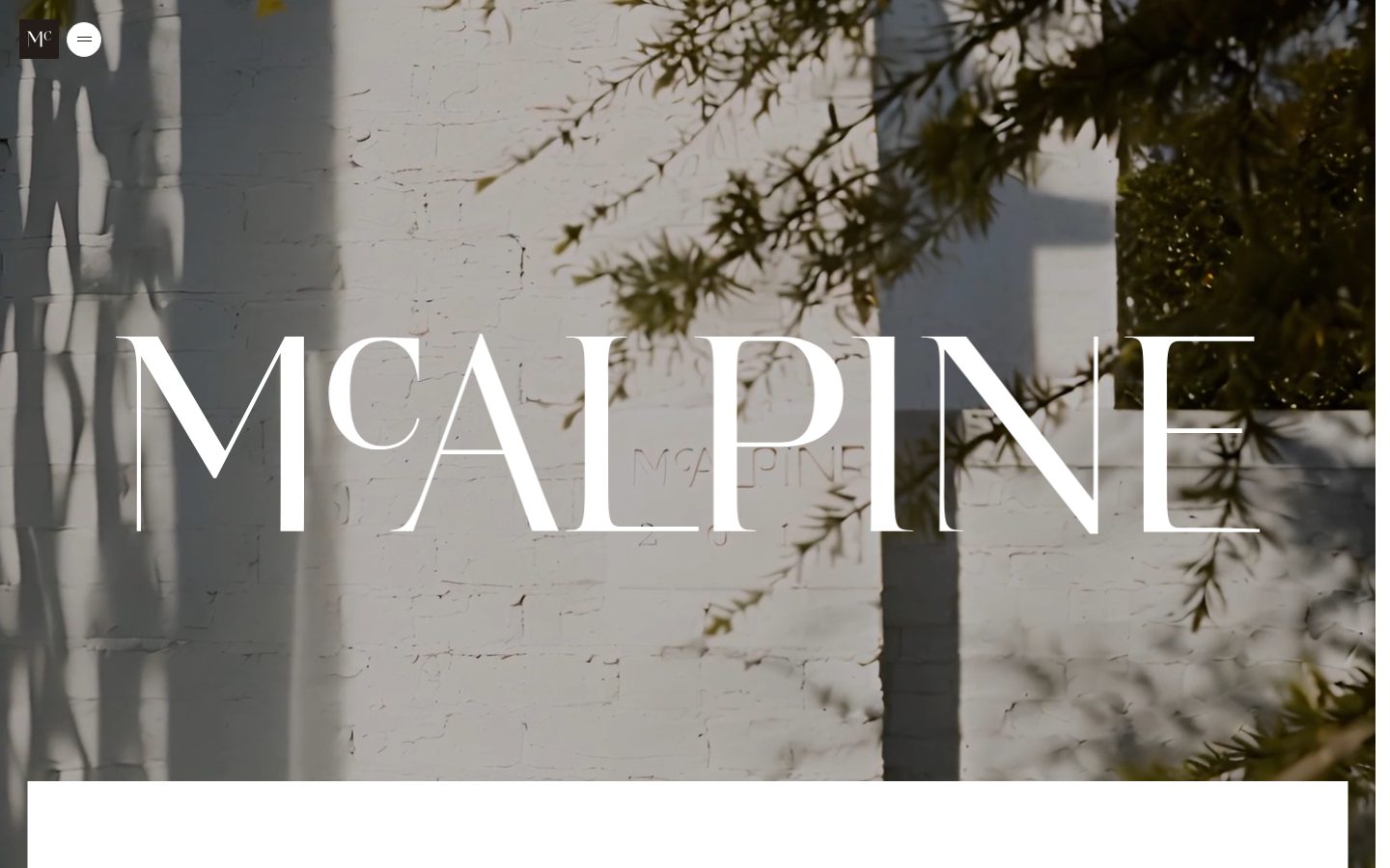 McAlpine reference first screen