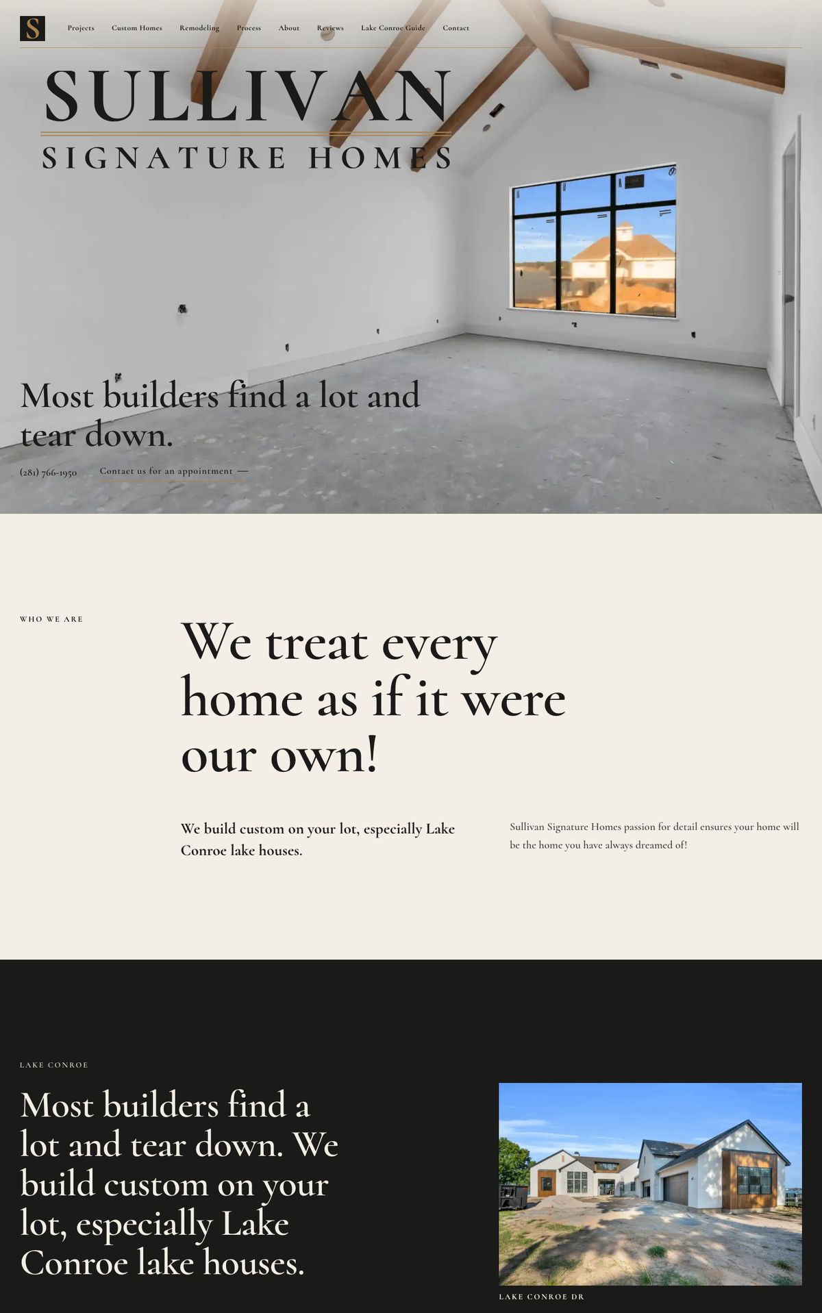 Site B home page at 1440, top of page